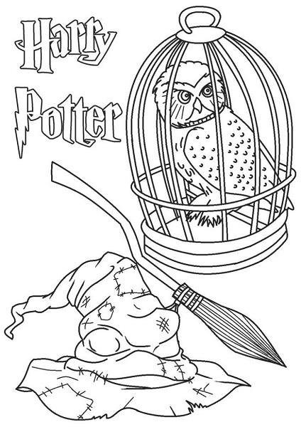 Harry Potter Halloween Coloring Pages