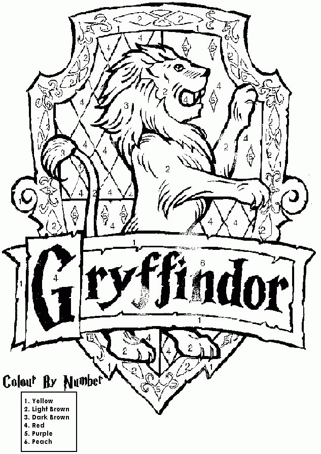 Harry Potter House Coloring Pages