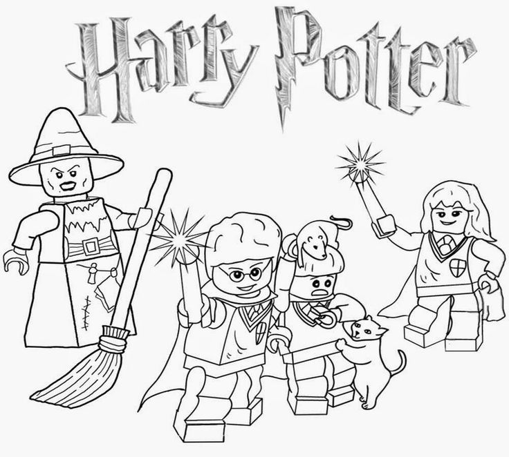 Harry Potter Lego Coloring Pages