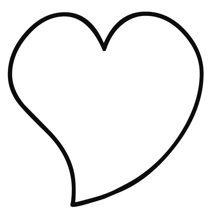 Heart coloring page