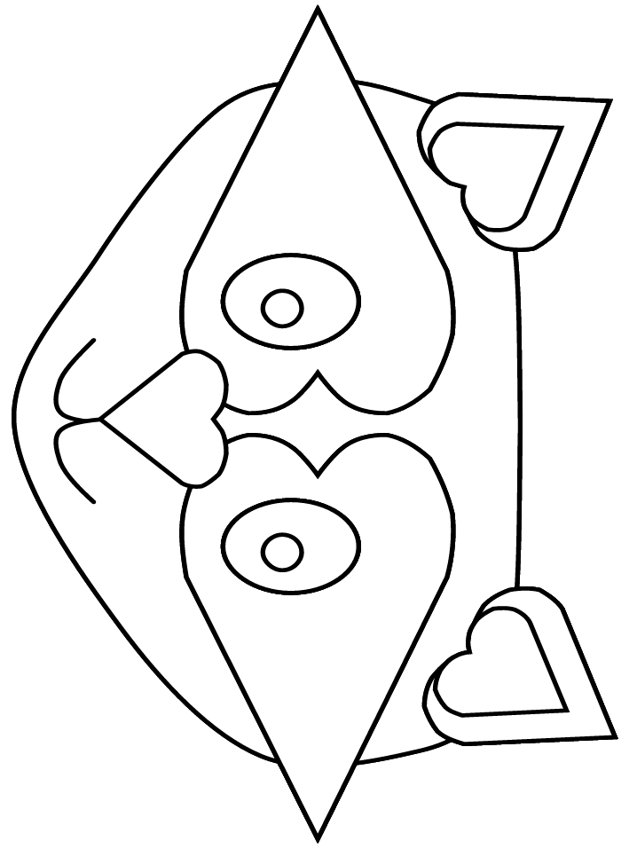 Heartraccoon Valentines Coloring Pages