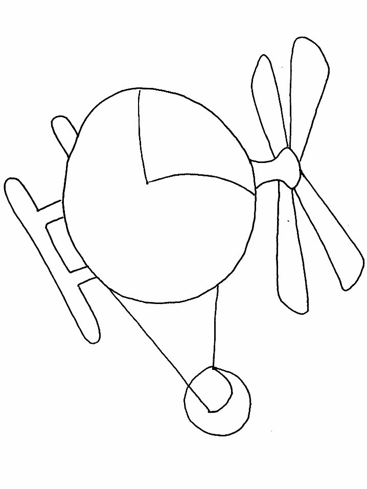 Helicopter Chopper Coloring Pages