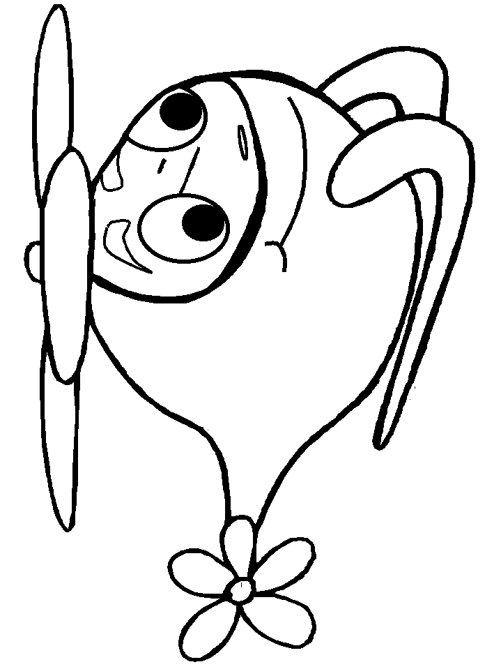 Helicopter Chopper Coloring Page