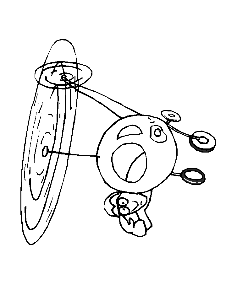 Small Helicopter Coloring Page