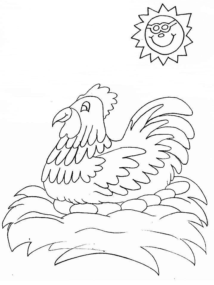 Coloring Pages Hen