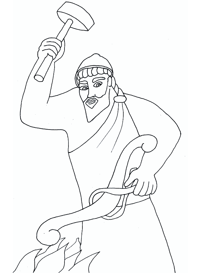 Hephaestus Coloring Pages