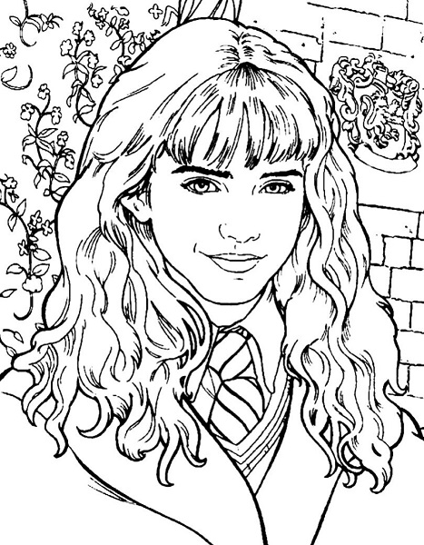 Hermione Harry Potter Coloring Pages