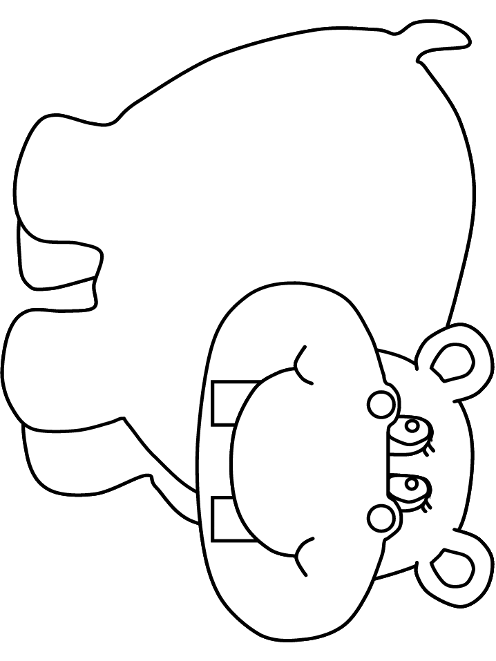 Hippo Coloring Pages