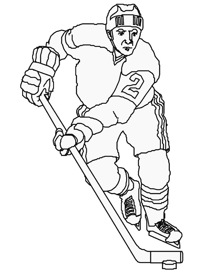 Hockey Sports Printable Coloring Pages