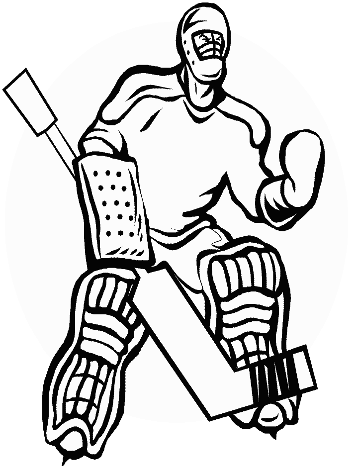 Free Hockey Sports Coloring Pages
