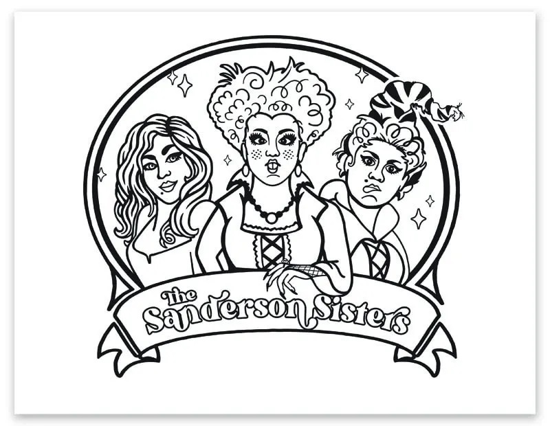 Hocus Pocus Movie Coloring Pages