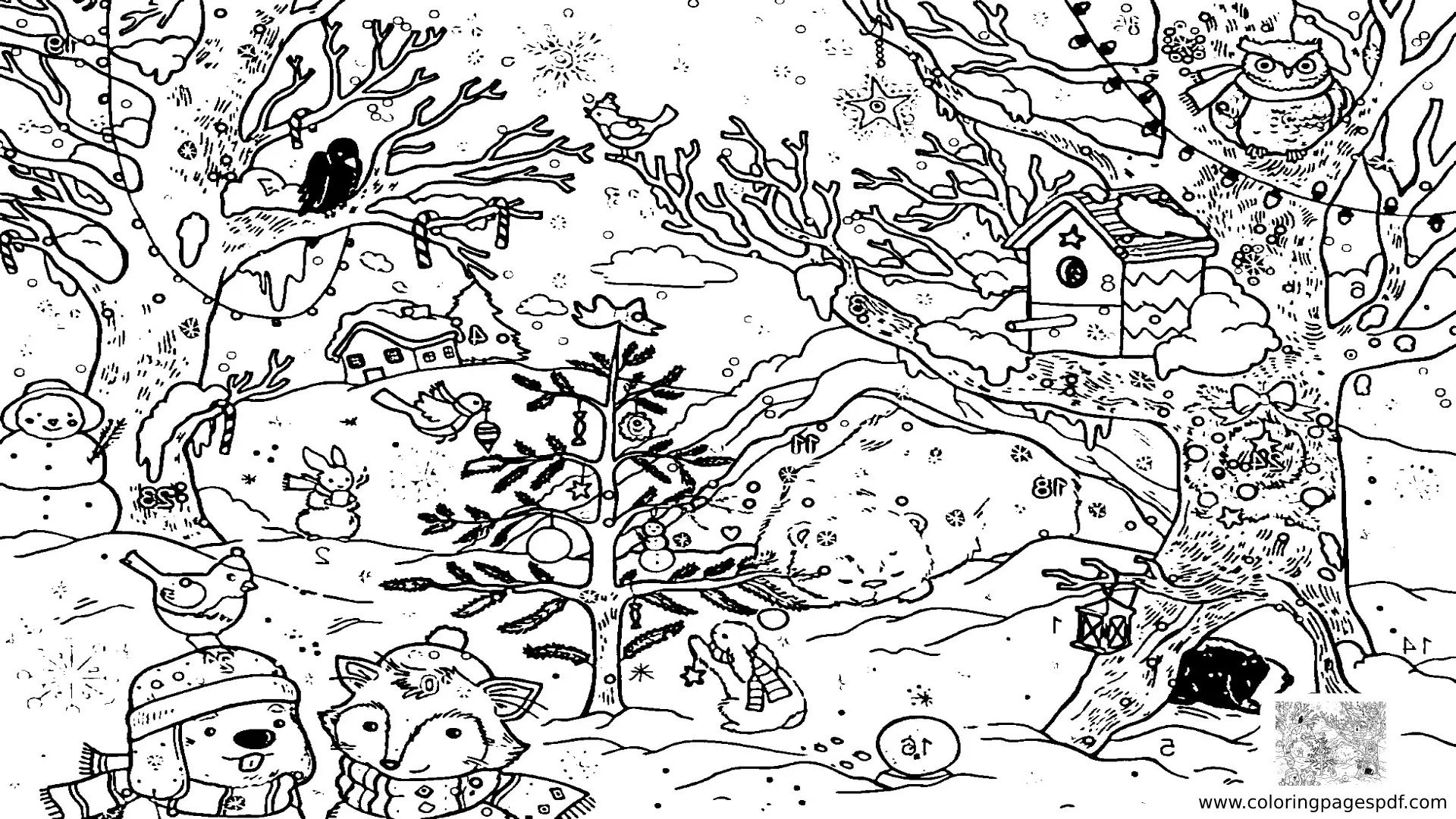 hope and winter coloring pages with no tail