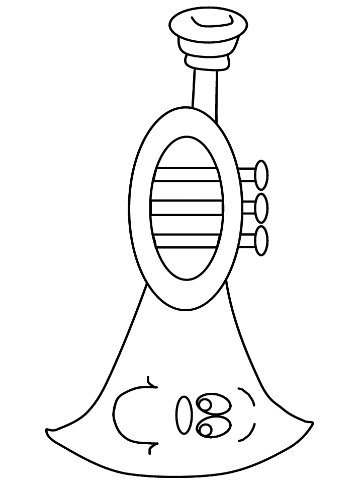 Horn Coloring Pages