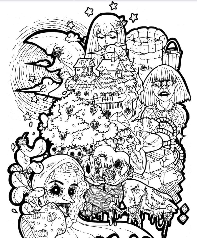 Horror Movie Character Coloring Pages