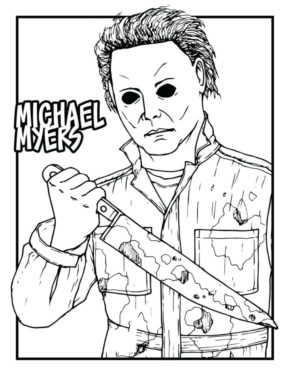 Horror Movies Coloring Pages &amp; coloring book.