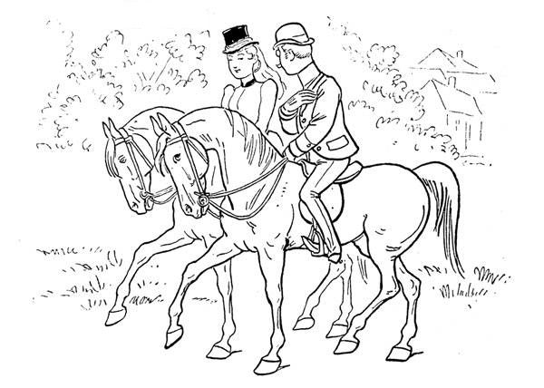 horse academy coloring pages