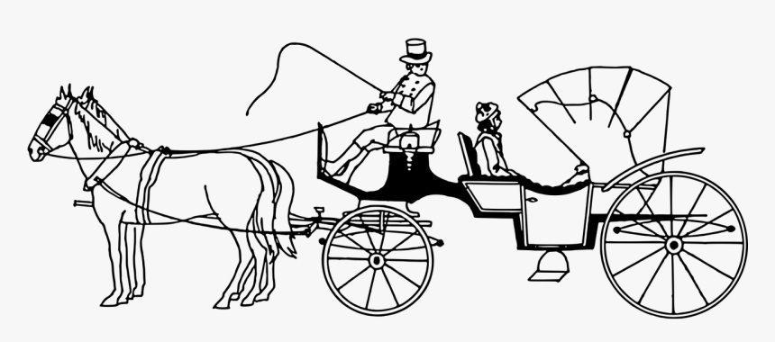 horse and stagecoach coloring pages
