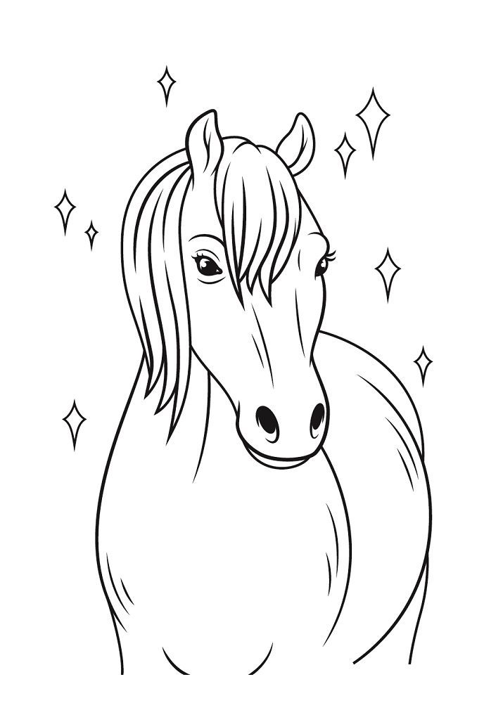 horse coloring pages children