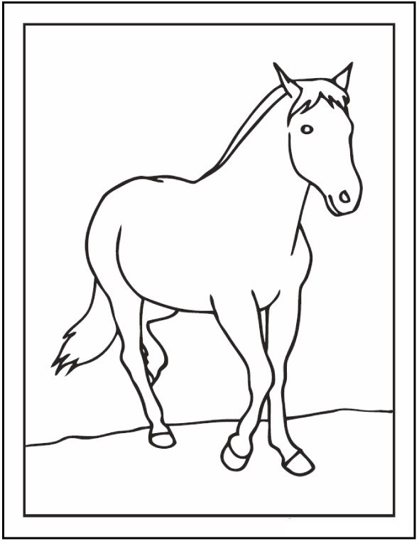 horse coloring pages com