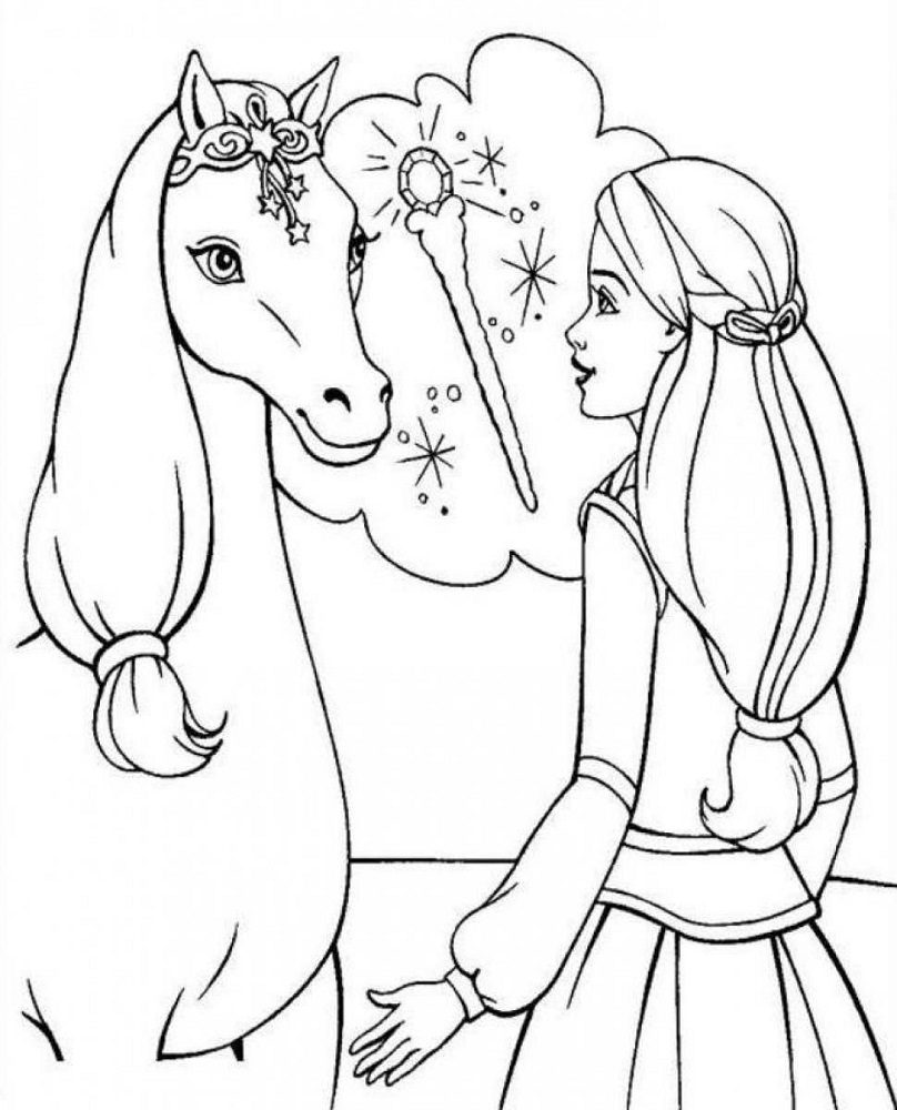 horse coloring pages for girls