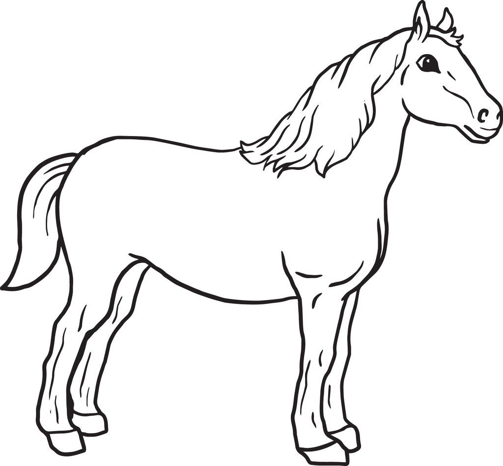 horse coloring pages free