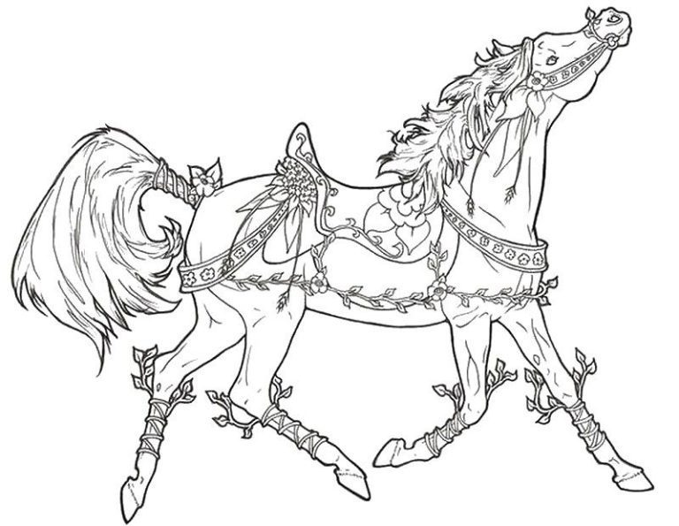 Horse Coloring Pages on Pintrest & book for kids.