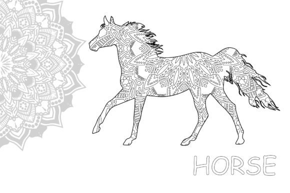 horse coloring pages printable for adults
