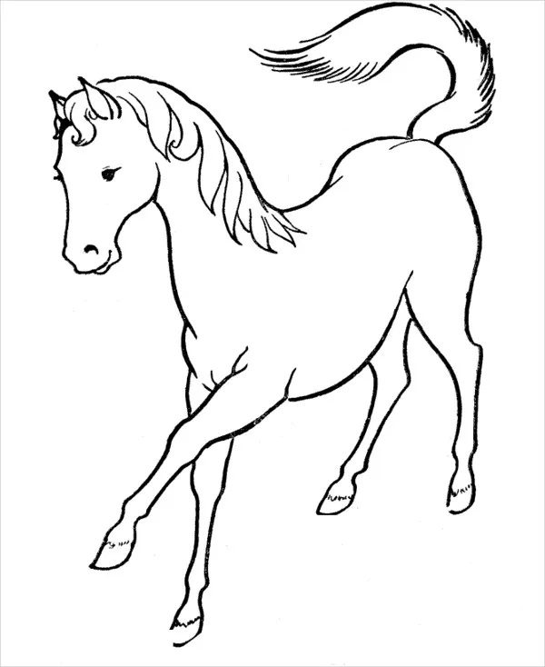 horse coloring pages printable free