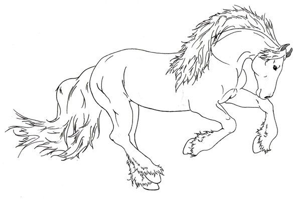 horse coloring pages running
