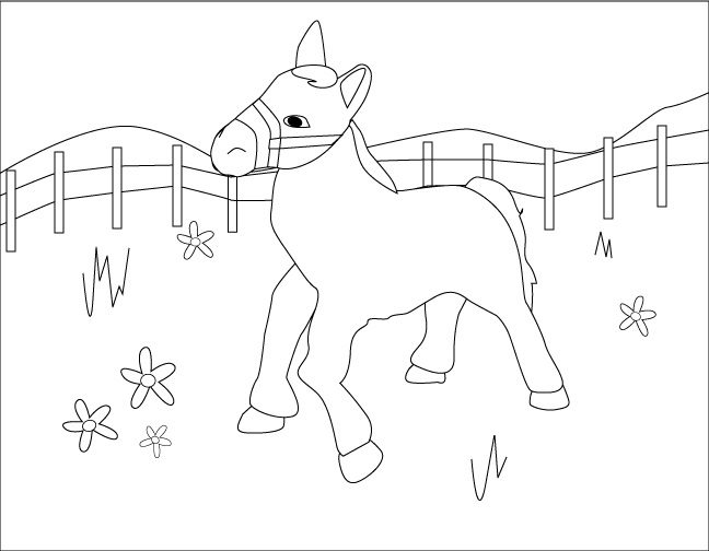 horse coloring pages to print out