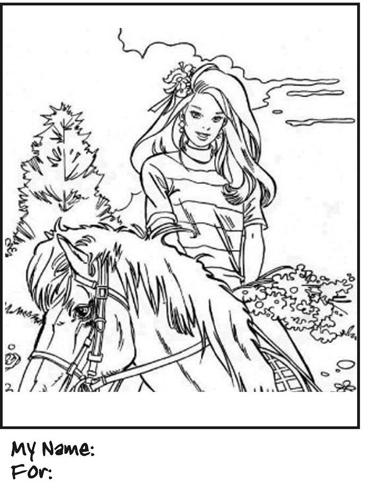 Horse Coloring Pages With People s Names Book For Kids Horse Coloring Pages With People s Names Book For Kids