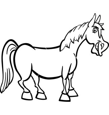 horse drawing coloring pages