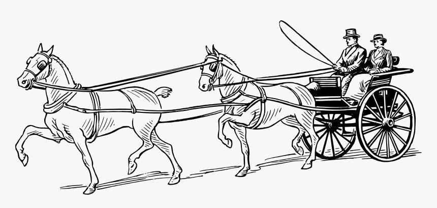horse drawn carriage coloring pages