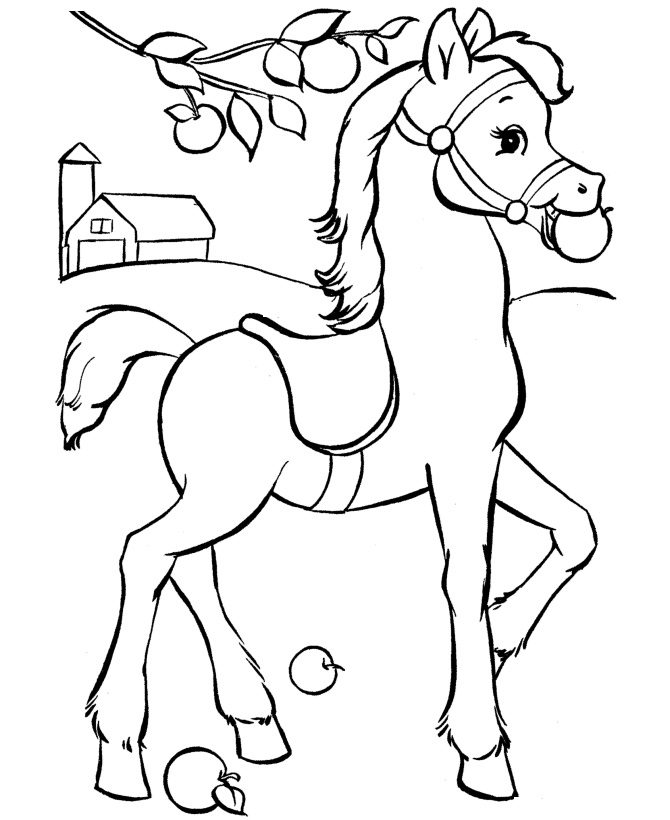 horse free coloring pages