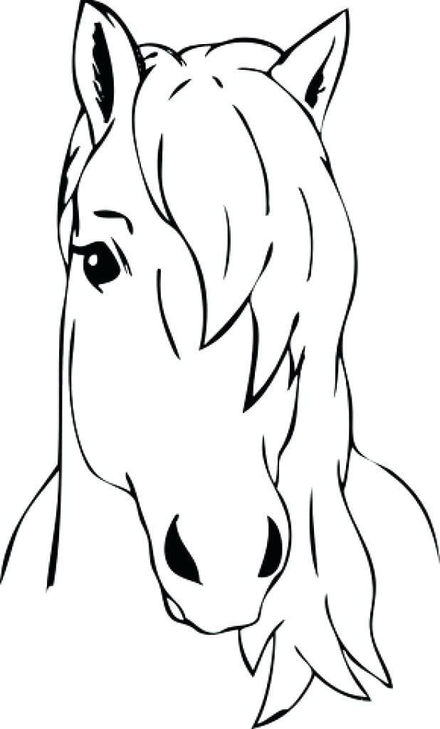 horse head coloring pages