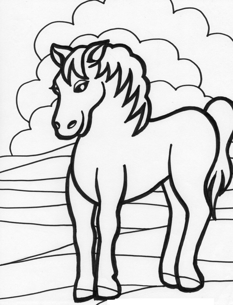 horse images coloring pages