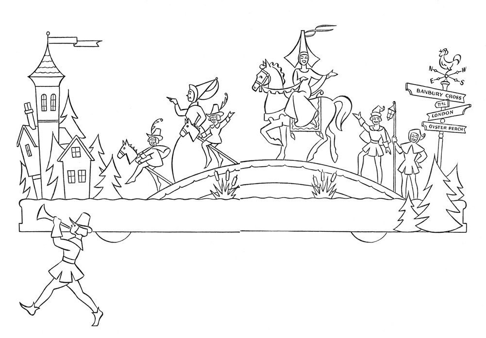 horse parade coloring pages