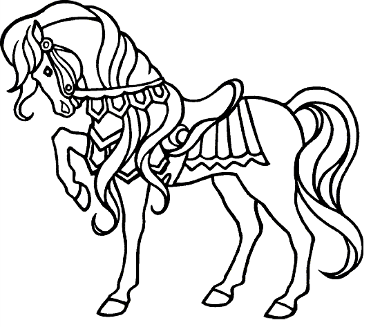 horse show coloring page