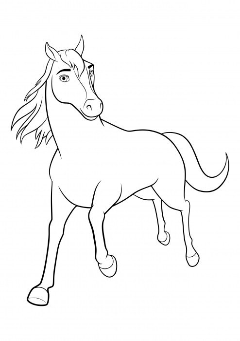 horse spirit coloring pages