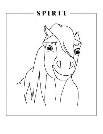 horse spirit fairy tale coloring pages