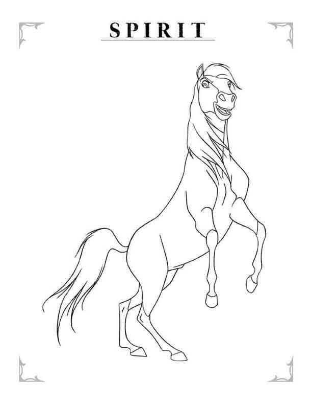 Horse Spirit's Foll Coloring Pages