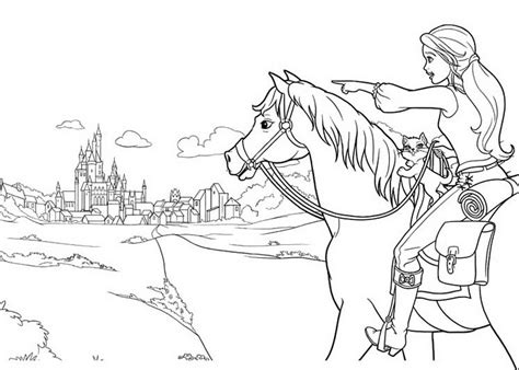 horseback riding girl riding horse coloring pages
