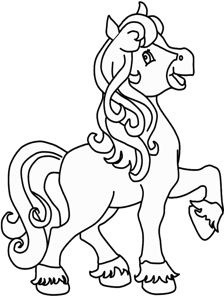 Female Horse Coloring Page