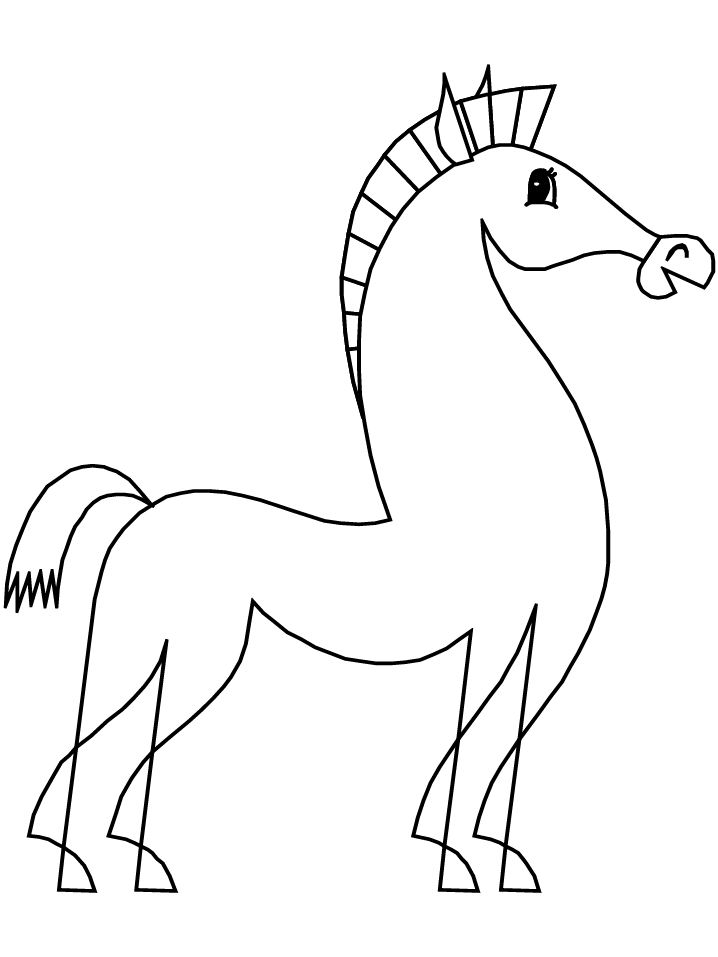 Sexy Horse Coloring Pages