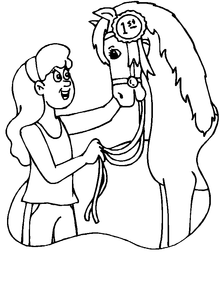Horse Winner Coloring Pages