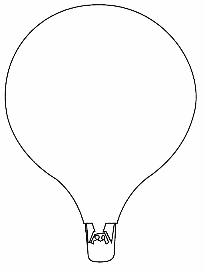 Hotair Simple-shapes Coloring Pages