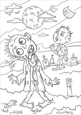 how to find zombie coloring pages