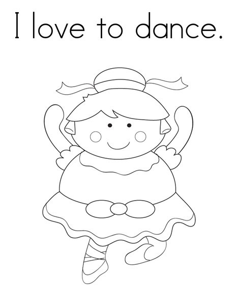 I Love Dance Coloring Pages