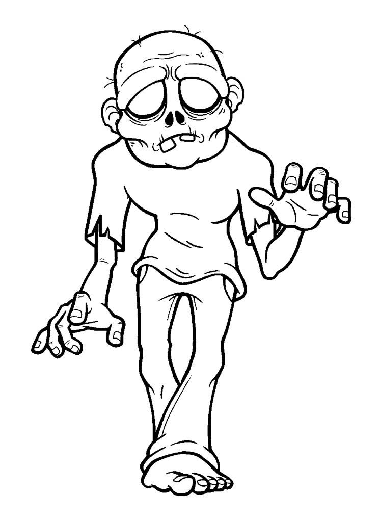 i zombie coloring pages