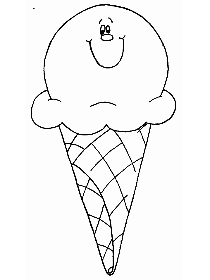 Ice Cream Summer Coloring Pages